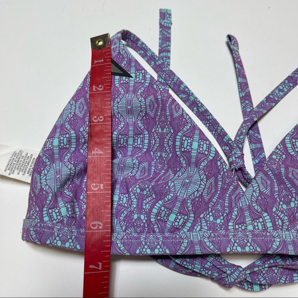 Under Armour Hydro Faris Purple Aqua Bikini Top Size Small - Picture 10 of 11